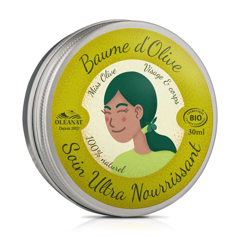 Balsam oliwkowy - Ultra odżywcza pielęgnacja, Miss Olive, ECOCERT, 30 ml, Oléanat, Le Secret Naturel
