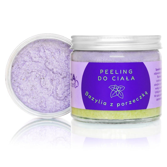 Bazylia z porzeczką, naturalny peeling solny do ciała, 250g, Bracia Mydlarze