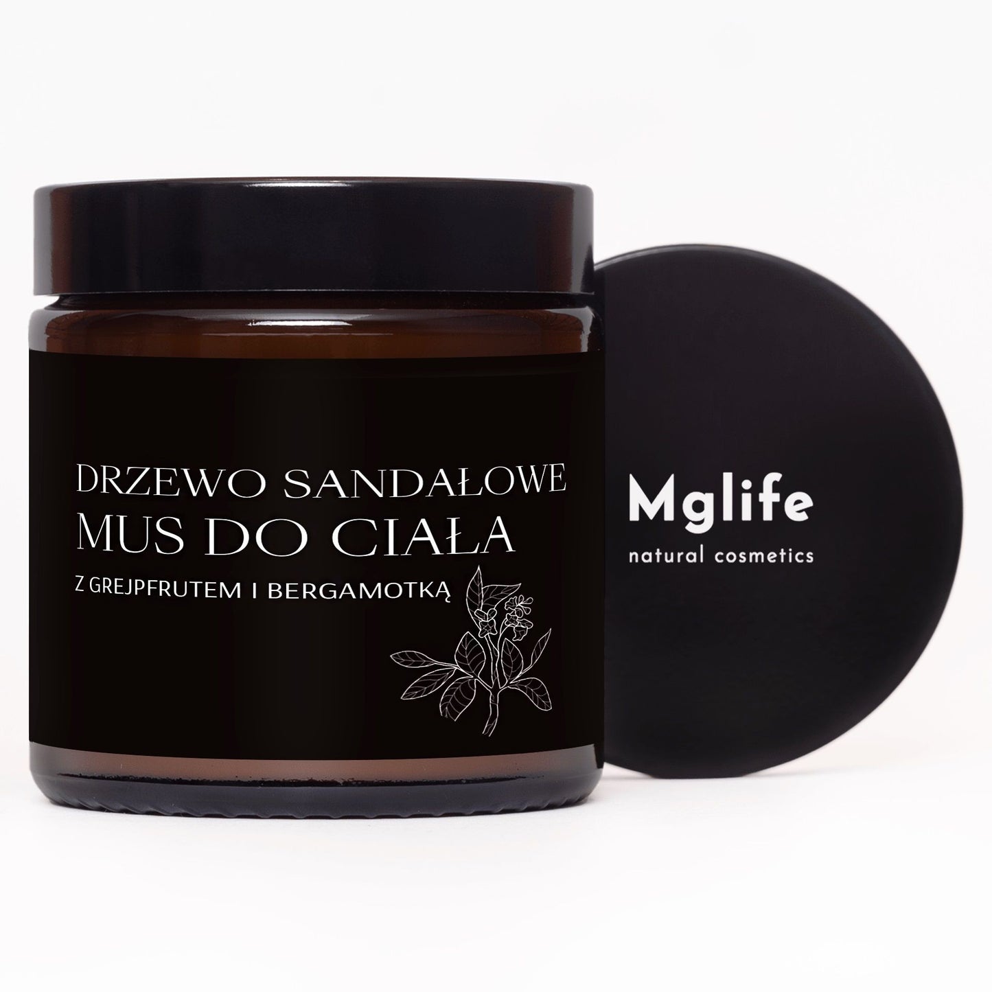 Drzewo sandałowe mus do ciała, z grejpfrutem i bergamotką, 120 ml, MgLife