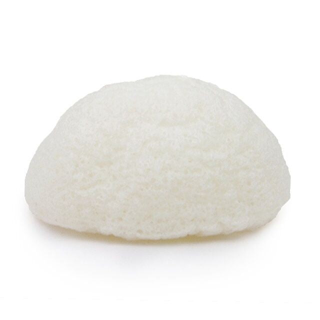 Gąbka Konjac do twarzy, klasyczna, Pure, aż 6,3 - 8 cm. średnicy, Bebevisa