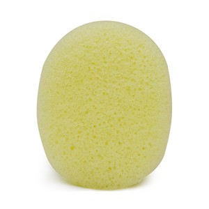 Gąbka Konjac do twarzy, Owalna, Cytryna, aż 8 x 7 cm średnicy, Bebevisa