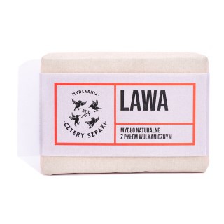 Mydło LAWA z pyłem wulkanicznym, 110 g, Cztery Szpaki