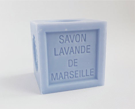 Mydło marsylskie, kostka, LAWENDA, bez opakowania, 300 g, Savonnerie de la Licorne