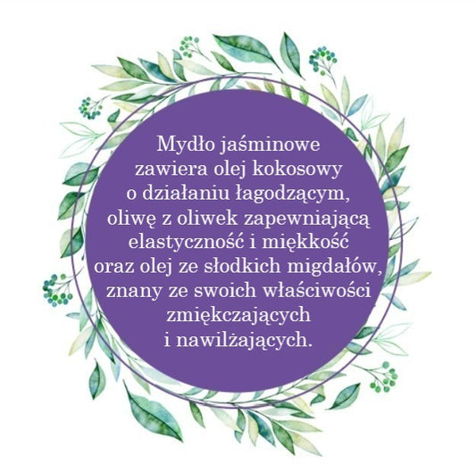 Mydło Marsylskie Prowansalskie JAŚMIN, bez oleju palmowego, 72%, 100g, Le Chatelard 1802