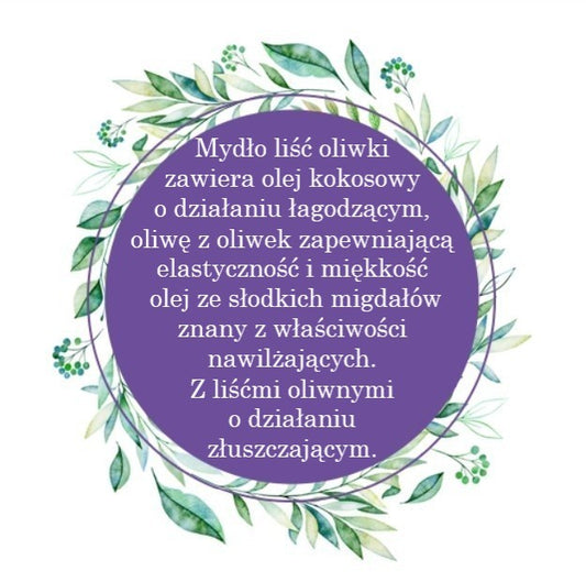 Mydło Marsylskie Prowansalskie LIŚĆ OLIWKI, bez oleju palmowego, 72%, 100g, Le Chatelard 1802
