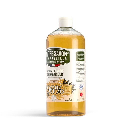 Mydło Marsylskie w płynie, NATURALNE, extra doux, 1l, Maitre Savon de Marseille