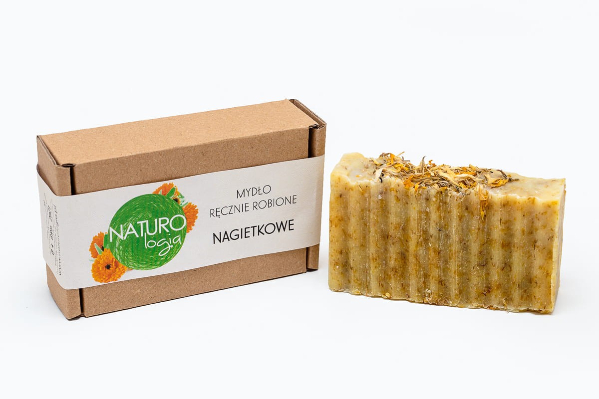 Mydło ręcznie robione, Nagietkowe, 100 g, Naturologia
