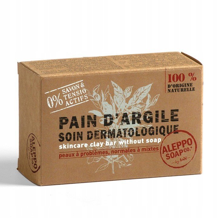 Naturalna oczyszczająca kostka dermatologiczna, z glinką kaolinową z Vercors i krzemionką, 320g, Aleppo Soap Co. by Tadé