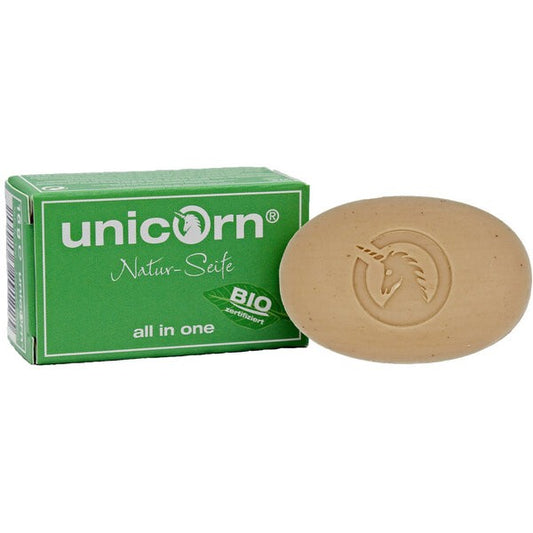Naturalne mydło o zapachu świeżego jabłka i odżywczego oleju kokosowego, do całego ciała, 16 g, Unicorn