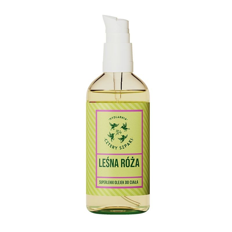 Naturalny superlekki olejek do ciała, Leśna Róża, 100ml, Cztery Szpaki