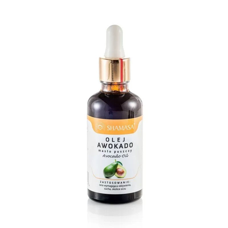 Olej z awokado - zielone masło puszczy, 50 ml, Shamasa