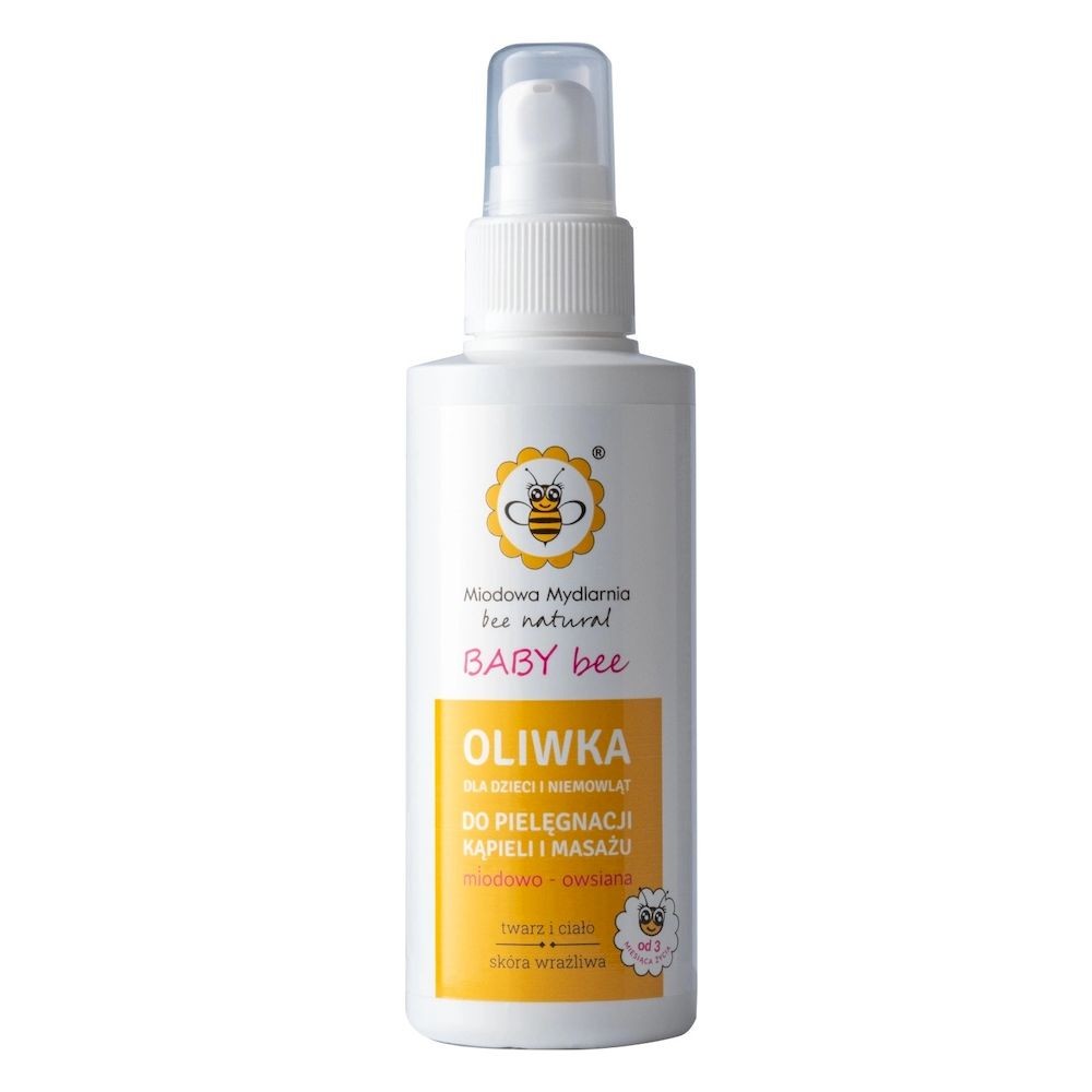 Oliwka dla dzieci i niemowląt, MIODOWO–OWSIANA, Baby Bee, 150ml, Miodowa Mydlarnia
