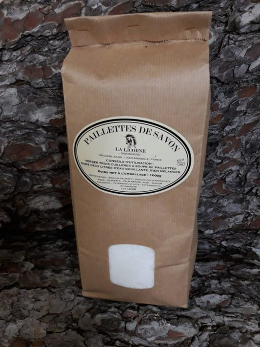 Płatki mydlane z mydła marsylskiego, NEUTRAL, 1 kg, Savonnerie de la Licorne