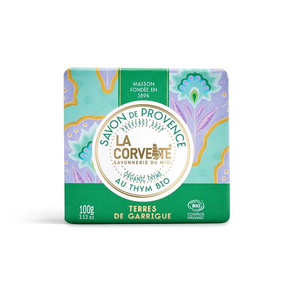 ŚRÓDZIEMNOMORSKIE mydło organiczne - Kraina ziół, ECOCERT, 100g, La Corvette