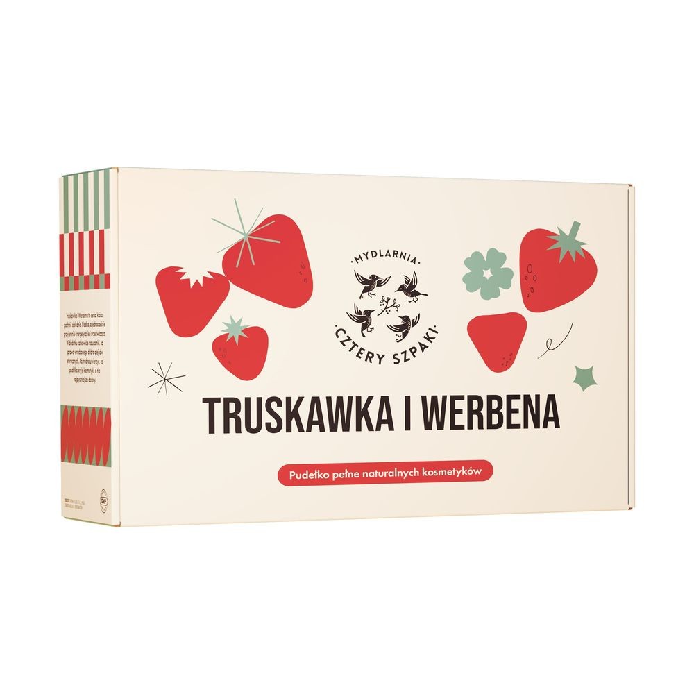 Zestaw Truskawka i Werbena (Olejek + Mydło w płynie), Cztery Szpaki