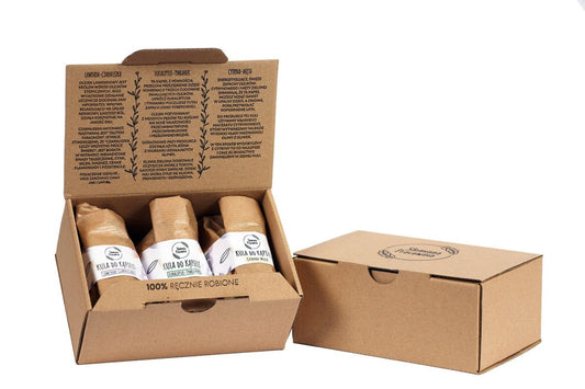 Box prezentowy 3 kule, 3x70g, Słomiana Pracownia