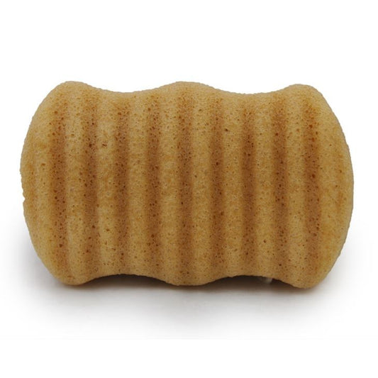 Gąbka Konjac do twarzy i ciała, Fala, Less,  aż 10 x 6 cm, średnicy, Bebevisa