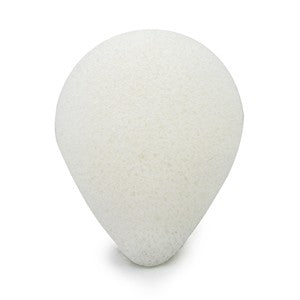 Gąbka Konjac do twarzy, Kropla, Klasyczna, Pure, aż 8,5 x 7 cm, Bebevisa