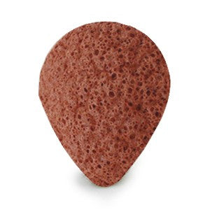 Gąbka Konjac do twarzy, Kropla wody, z dodatkiem Francuskiej glinki czerwonej, aż 8,5 x 7 cm, Bebevisa