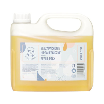 Hipoalergiczne mydło w płynie, uzupełnienie, 2l, Cztery Szpaki