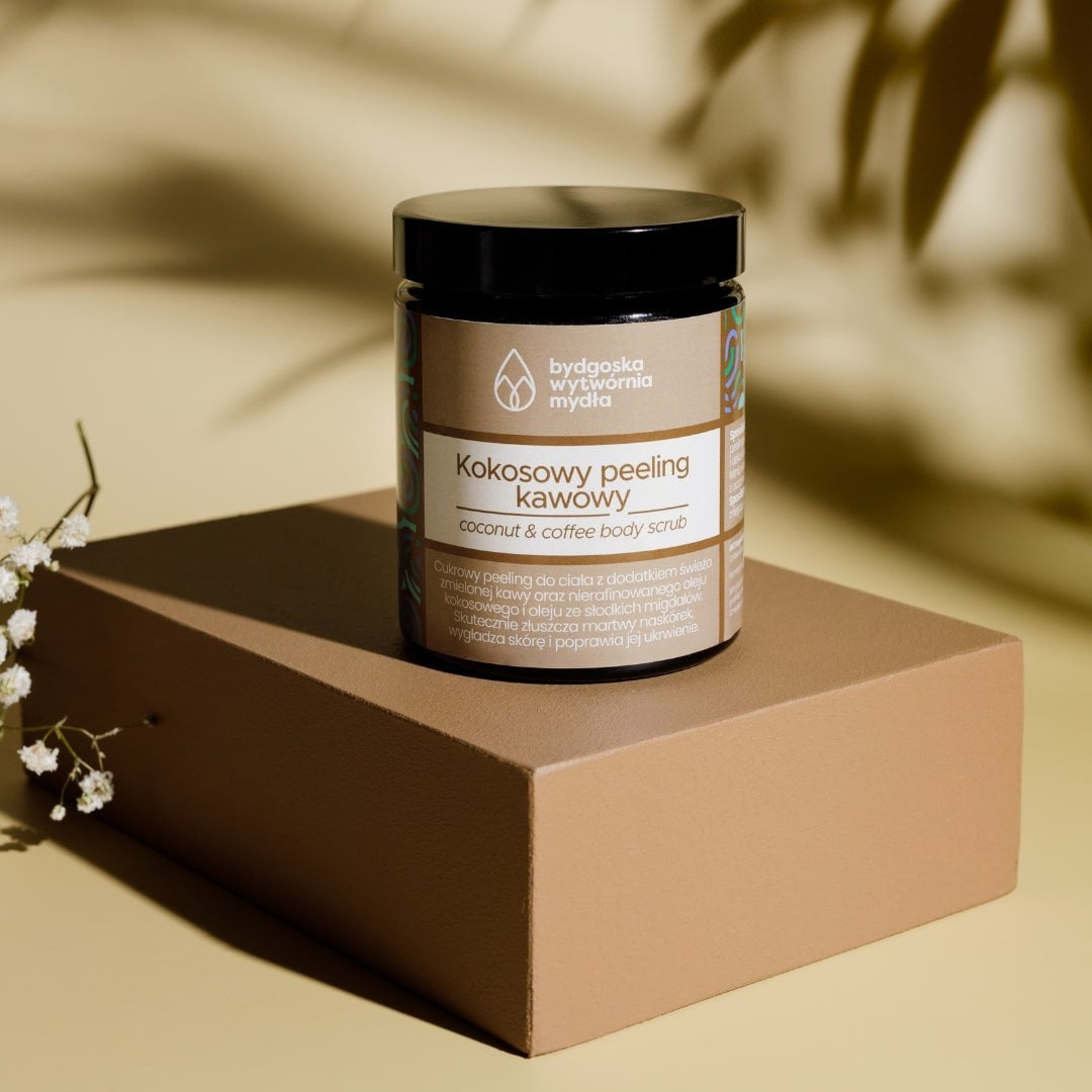 Kokosowy peeling kawowy CZARNE ZŁOTO, 180 g, Bydgoska Wytwórnia Mydła