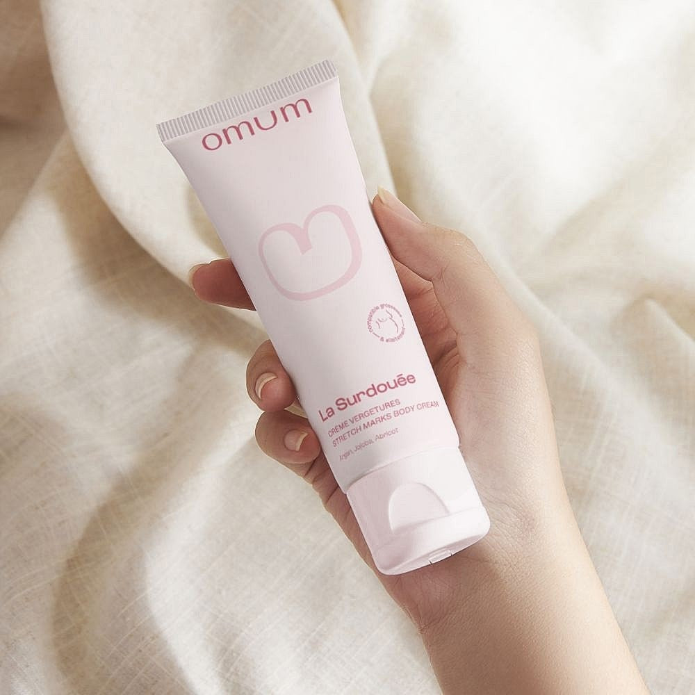 Krem zapobiegający rozstępom, dla kobiet w ciąży i karmiących, OBDAROWANA, Cosmebio, 150 ml, Omum