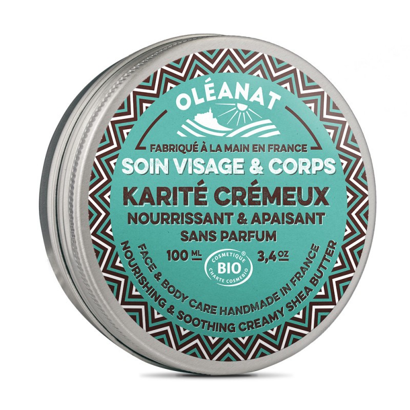 Kremowe masło shea, bezzapachowe, ECOCERT, 100 ml, Oléanat, Le Secret Naturel