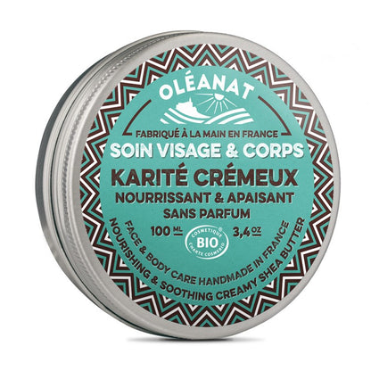 Kremowe masło shea, bezzapachowe, ECOCERT, 100 ml, Oléanat, Le Secret Naturel