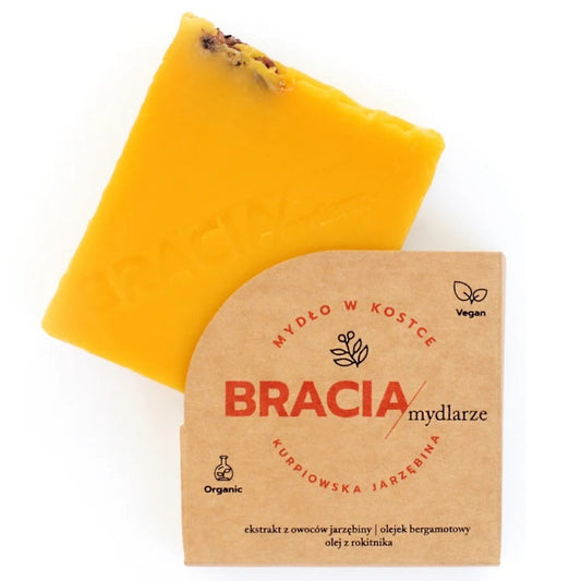 Kurpiowska jarzębina, naturalne mydło w kostce, 120g, Bracia Mydlarze
