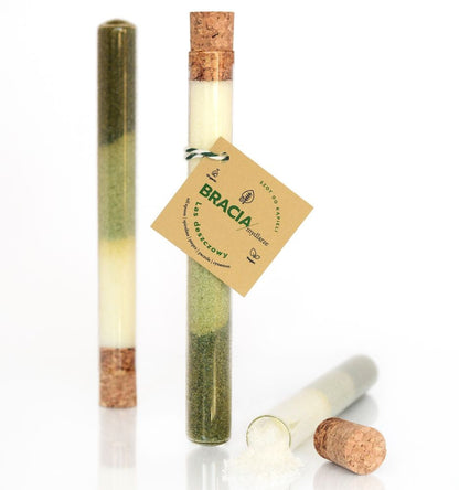 Las deszczowy, szot do kąpieli, naturalna sól do kąpieli w szklanej fiolce z olejkami eterycznymi, 70ml, Bracia Mydlarze