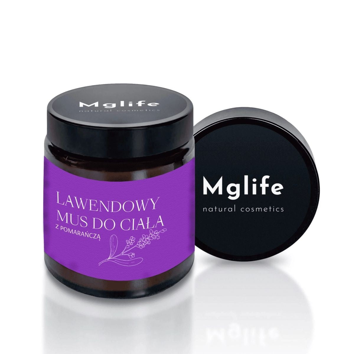 Lawendowy mus do ciała z pomarańczą, 120 ml, Mglife