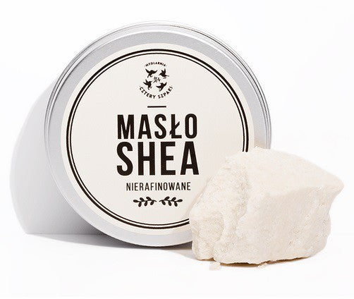 Masło shea nierafinowane, 150 ml, Cztery Szpaki
