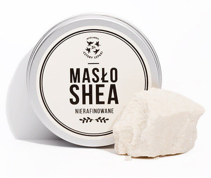 Masło shea nierafinowane, 150 ml, Cztery Szpaki