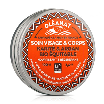Masło shea z olejem arganowym, ECOCERT, 100 ml, Oléanat, Le Secret Naturel
