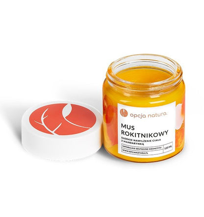 Mus rokitnikowy, słodkie nawilżanie ciała, 120 ml, Opcja Natura