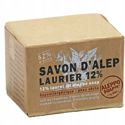 Mydło Aleppo oliwkowo-laurowe, 12% oleju laurowego, 200g, Aleppo Soap Co. by Tadé