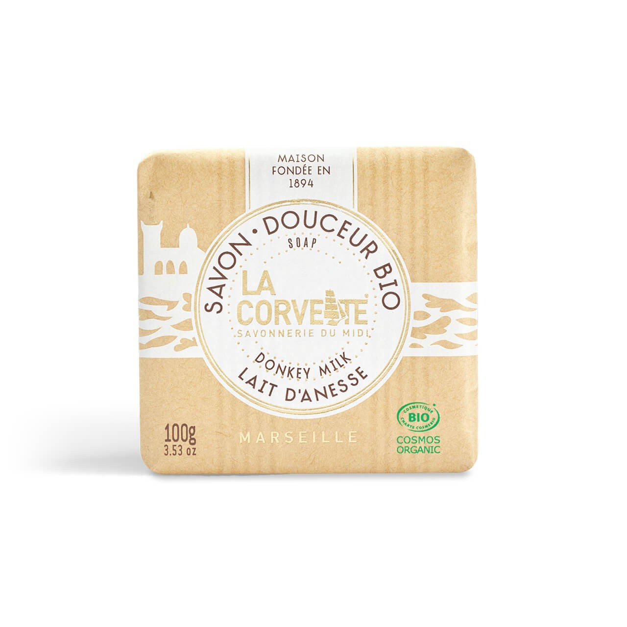 Mydło BIO Organiczne OŚLE MLEKO, ECOCERT, 100g, La Corvette
