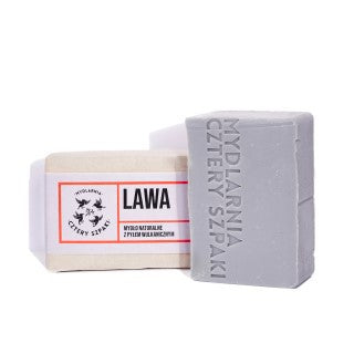 Mydło LAWA z pyłem wulkanicznym, 110 g, Cztery Szpaki