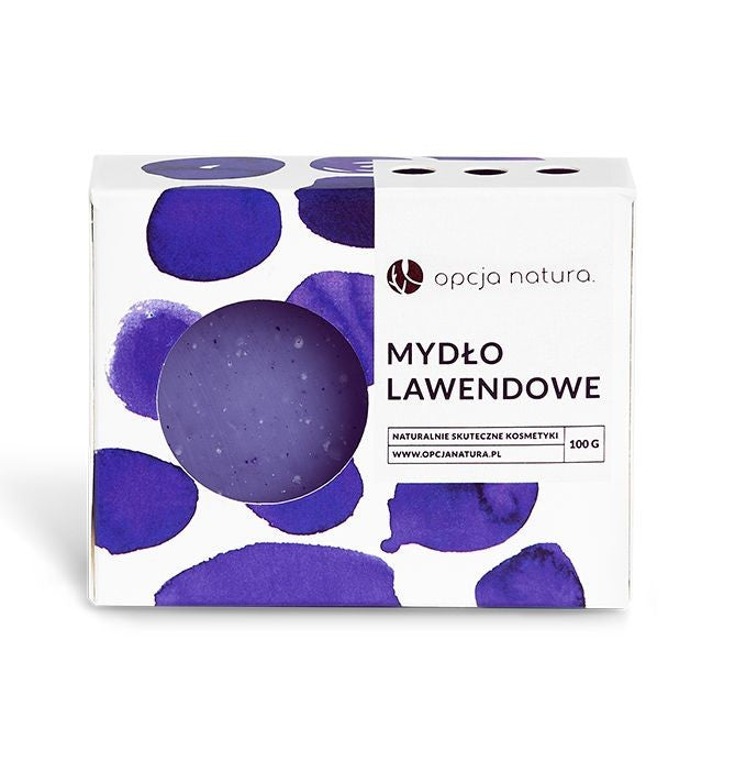 Mydło lawendowe, nawilżająco-pielęgnujące, 100 g, Opcja Natura