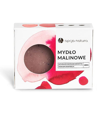Mydło malinowe, smak i zapach lata, 100 g, Opcja Natura