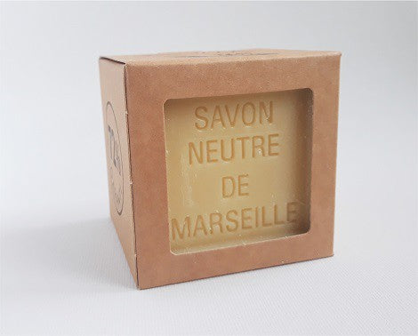 Mydło marsylskie, kostka, NEUTRAL, w kartoniku, 300 g, Savonnerie de la Licorne