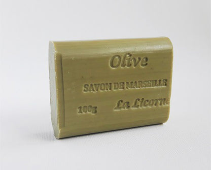 Mydło marsylskie prostokątne, OLIWKA, bez opakowania, 100 g, Savonnerie de la Licorne