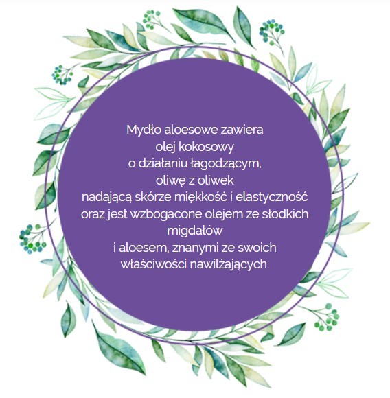 Mydło Marsylskie Prowansalskie ALOES, bez oleju palmowego, 72%, 100g, Le Chatelard 1802