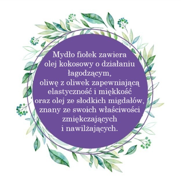 Mydło Marsylskie Prowansalskie FIOŁEK, bez oleju palmowego, 72%, 100g, Le Chatelard 1802