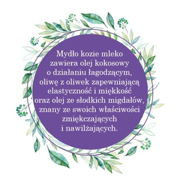Mydło Marsylskie Prowansalskie KOZIE MLEKO, bez oleju palmowego, 72%, 100g, Le Chatelard 1802