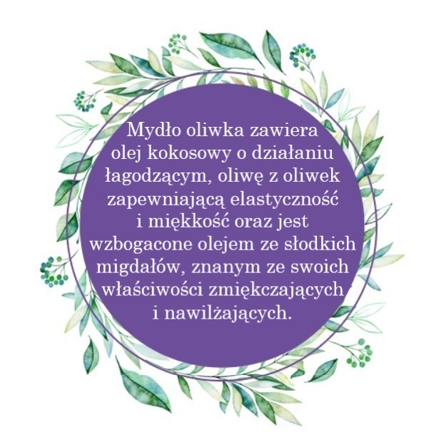 Mydło Marsylskie Prowansalskie OLIWKA, bez oleju palmowego, 72%, 100g, Le Chatelard 1802