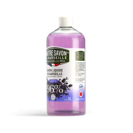 Mydło Marsylskie w płynie, LAWENDA, extra doux, 1l, Maitre Savon de Marseille