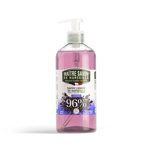 Mydło Marsylskie w płynie, LAWENDA, extra doux, 500 ml, Maitre Savon de Marseille