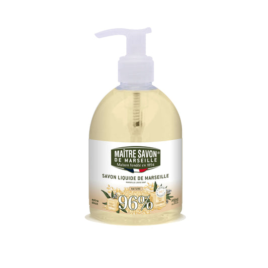 Mydło Marsylskie w płynie, NATURALNE, bardzo delikatne, 300 ml, Maitre Savon de Marseille