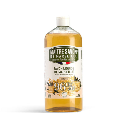 Mydło Marsylskie w płynie, NATURALNE, extra doux, 1l, Maitre Savon de Marseille